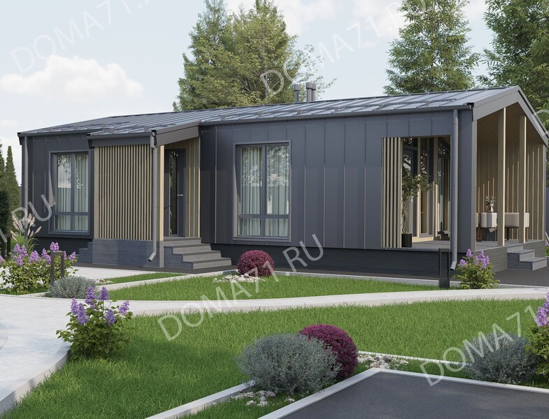 Барнхаус 80кв.м проект 46