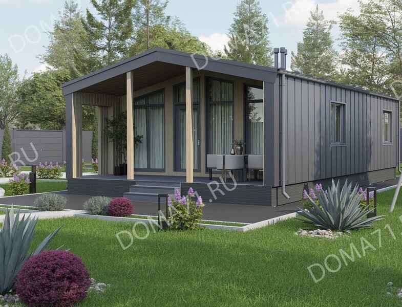 Барнхаус 80кв.м проект 46