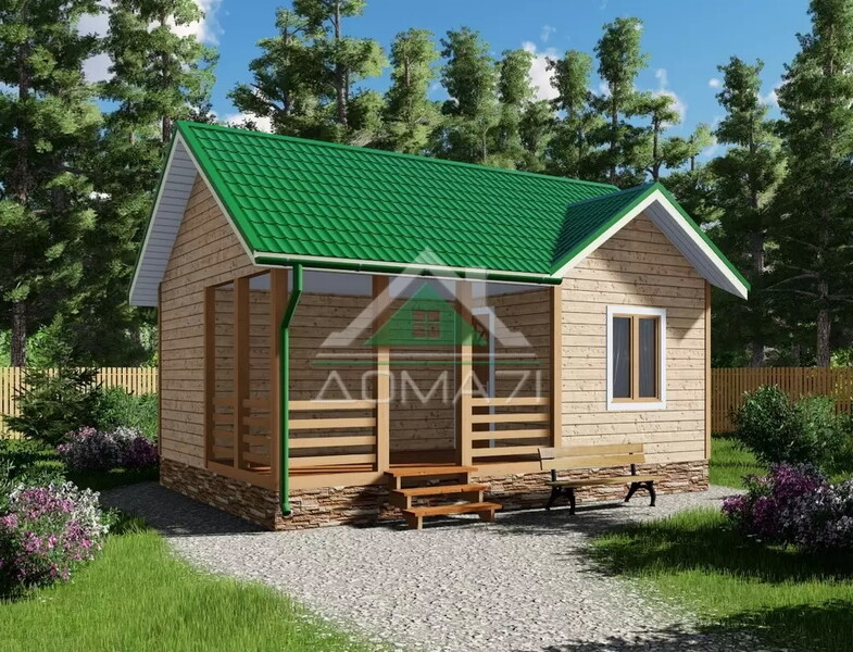 Баня каркасная 7х5 проект 5