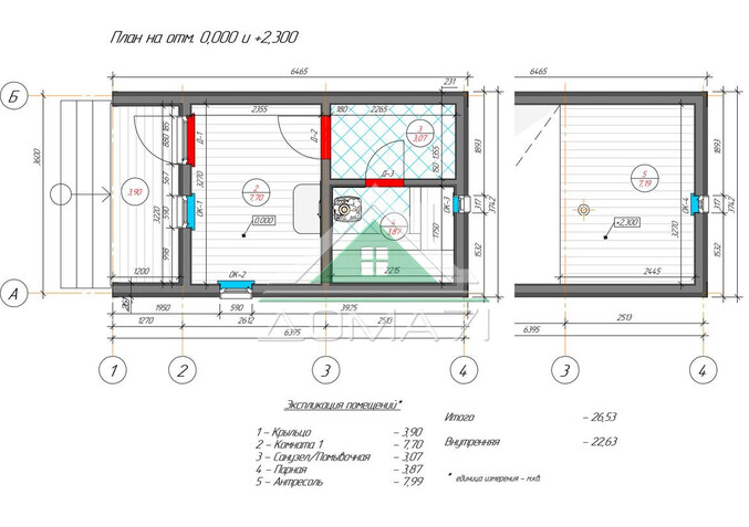Баня каркасная 4х6 из сухой строганной доски