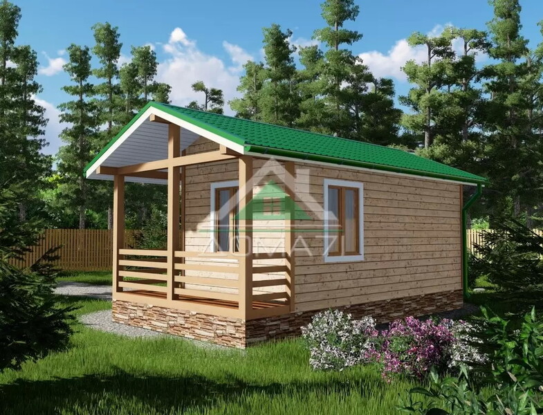 Баня каркасная 7х4 проект 4
