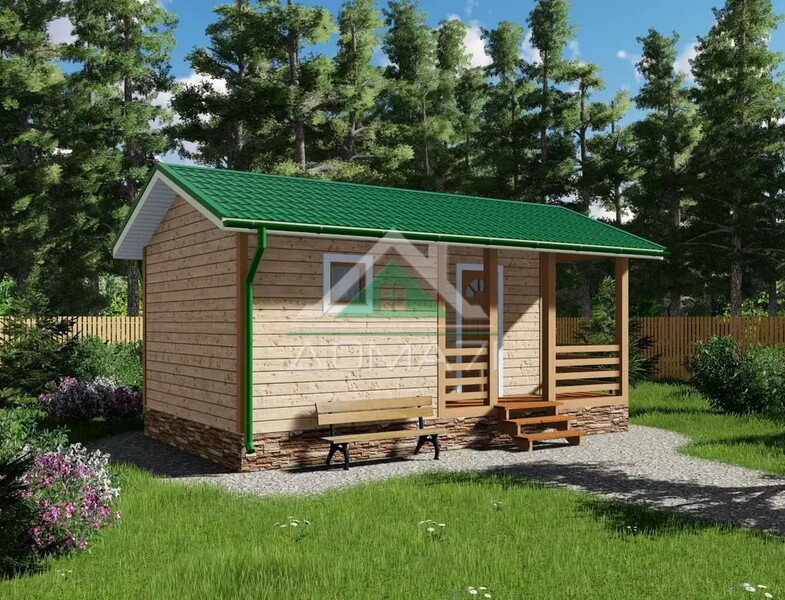 Баня каркасная 7х4 проект 4
