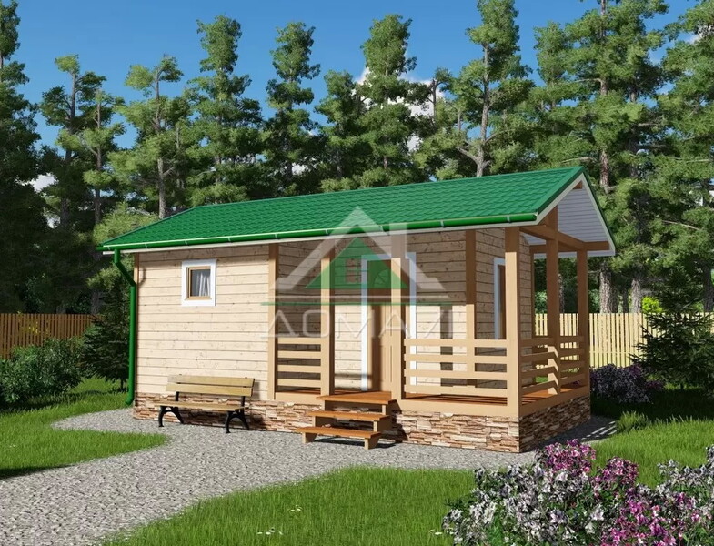 Баня каркасная 7х4 проект 4