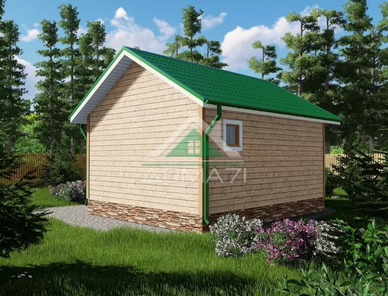 Баня каркасная 5х6 проект 2