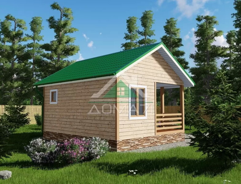 Баня каркасная 5х6 проект 2