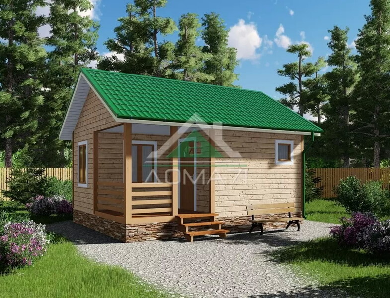 Баня каркасная 5х6 проект 2