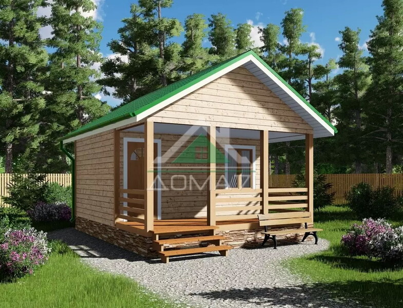 Баня каркасная 5х6 проект 3