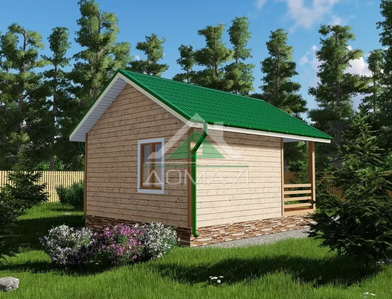Баня каркасная 5х6 проект 3