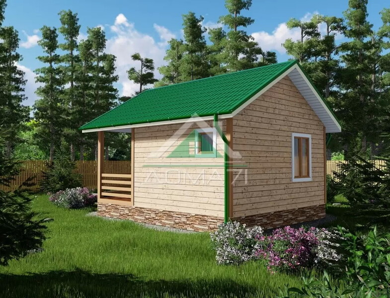 Баня каркасная 5х6 проект 3