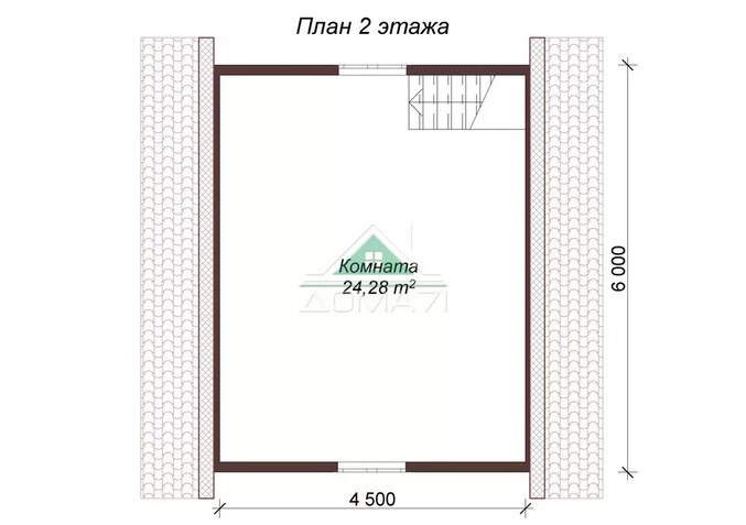 Баня каркасная 6х6 проект 8