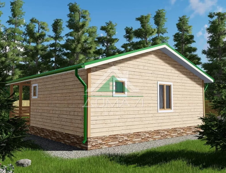 Баня 10х8 каркасная проект 10