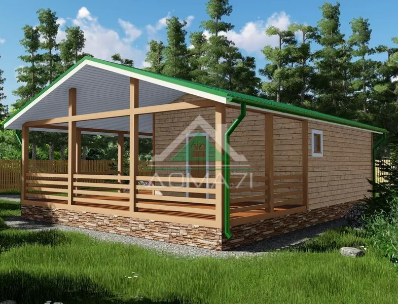 Баня 10х8 каркасная проект 10