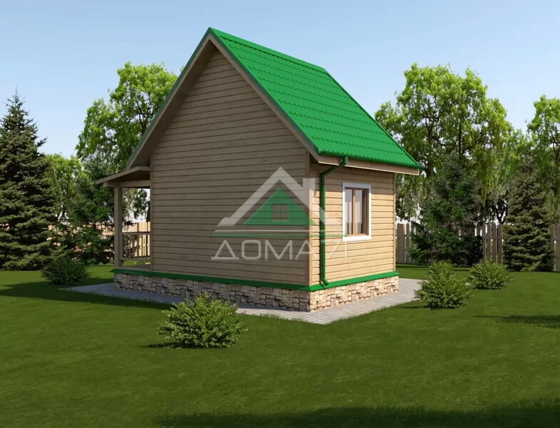 Каркасный дачный дом 4х5 проект 4