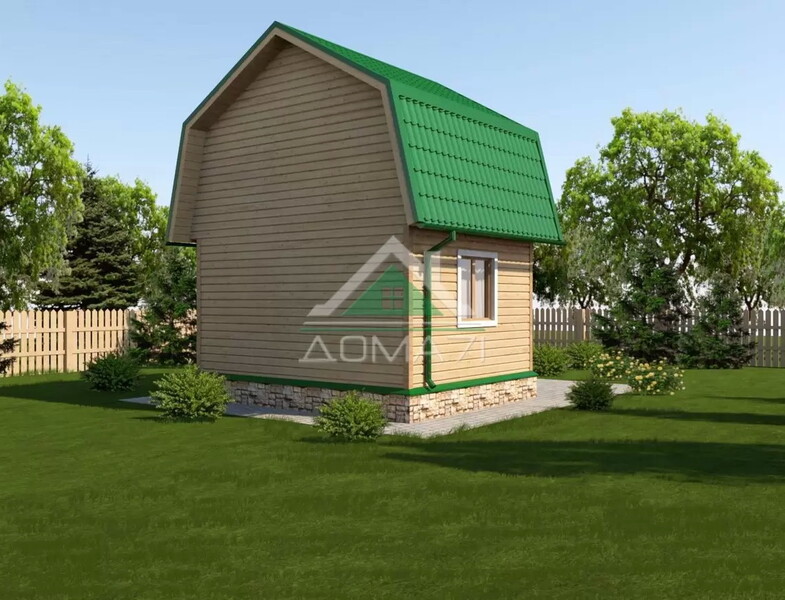 Каркасный дачный дом 4х5 проект 5