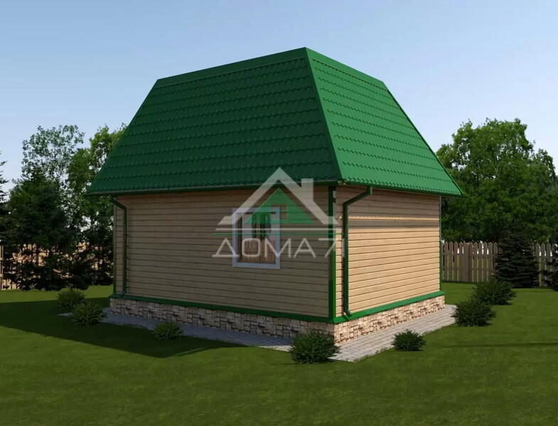 Каркасный дачный дом 6х7 проект 27