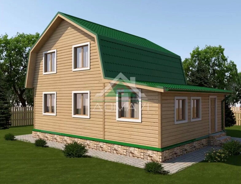 Каркасный дачный дом 6х9 проект 31