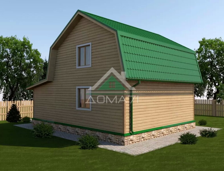 Каркасный дачный дом 6х9 проект 31