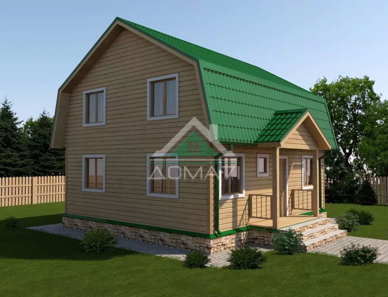 Каркасный дачный дом 7х9 проект 37