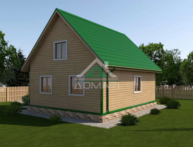 Каркасный дачный дом 7х9 проект 41