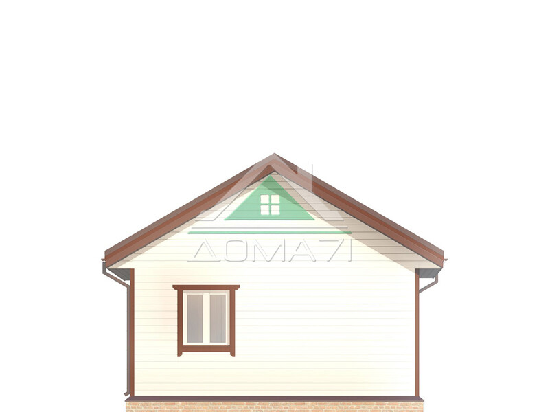 Дачный дом одноэтажный 6х6 проект 48