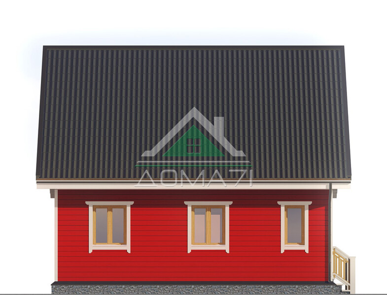 Каркасный дом 8×7 проект 46