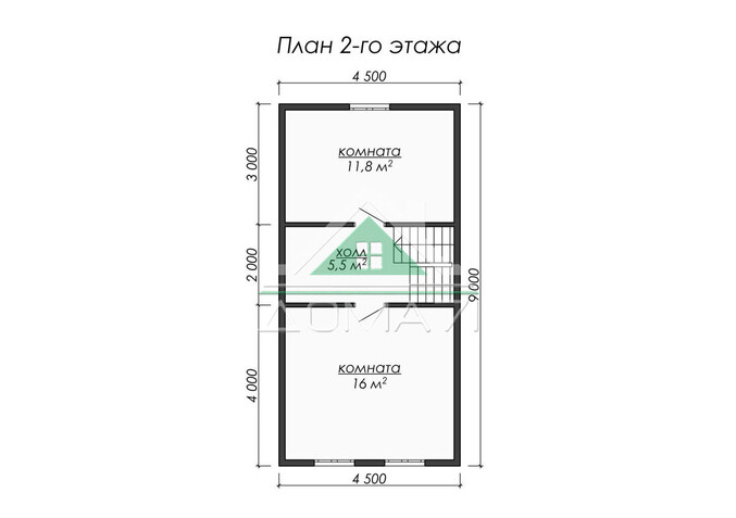 Каркасный дом 6×9 проект 47