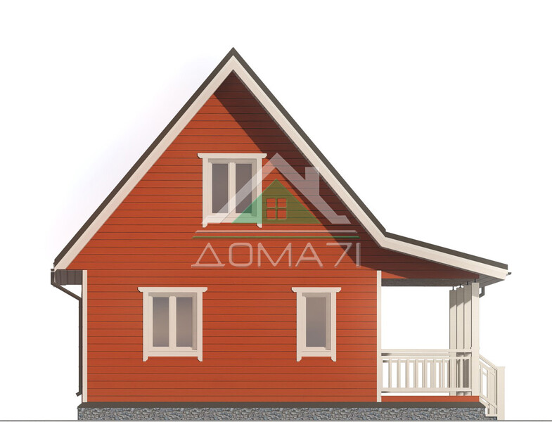 Каркасный дом 6×9 проект 47