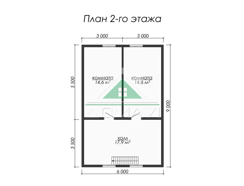 Каркасный дом 9×7.5 проект 48