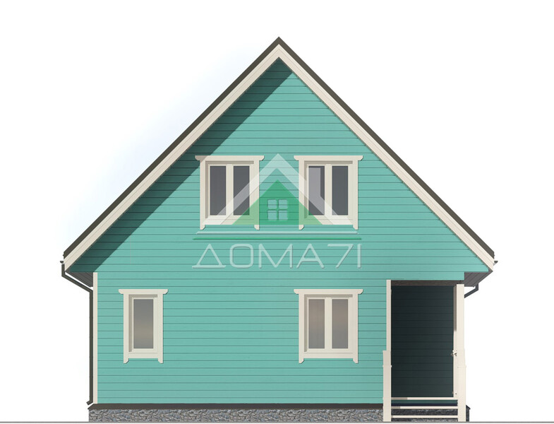 Каркасный дом 9×7.5 проект 48