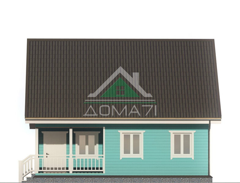 Каркасный дом 9×7.5 проект 48