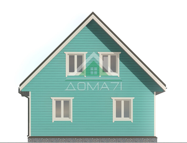 Каркасный дом 9×7.5 проект 48