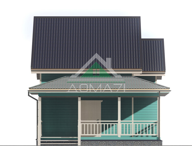 Каркасный дом 9.5×7 проект 49