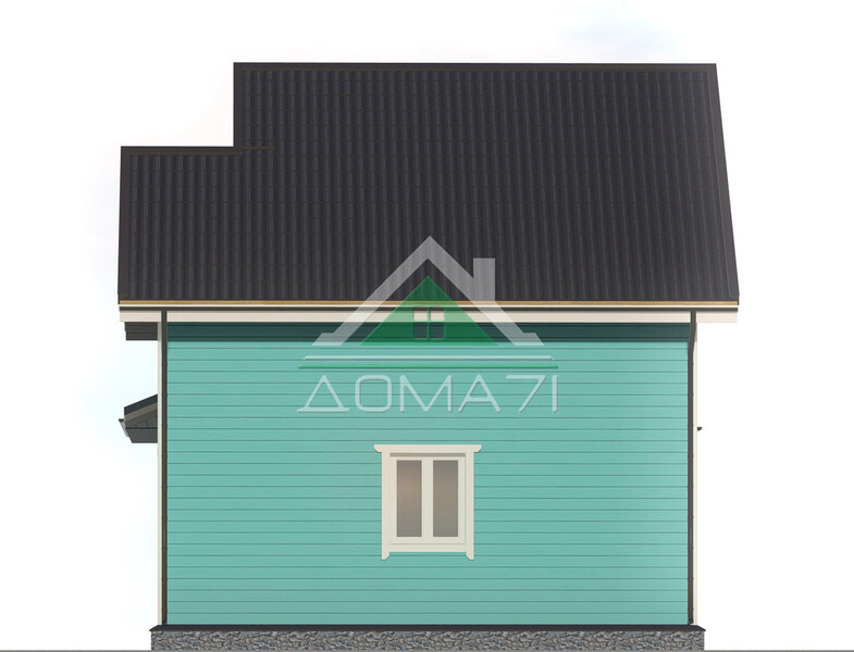Каркасный дом 9.5×7 проект 49