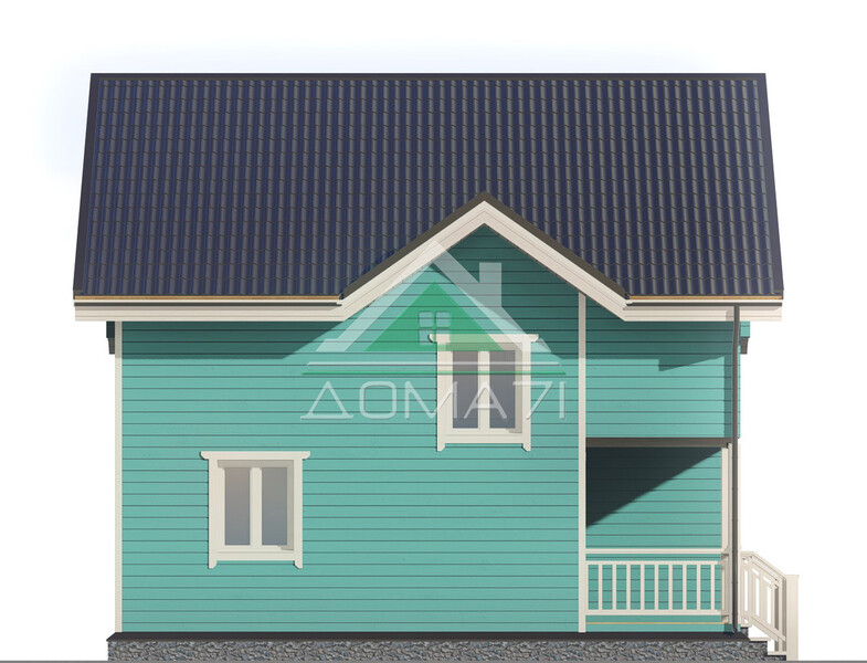 Каркасный дом 8×8 проект 50