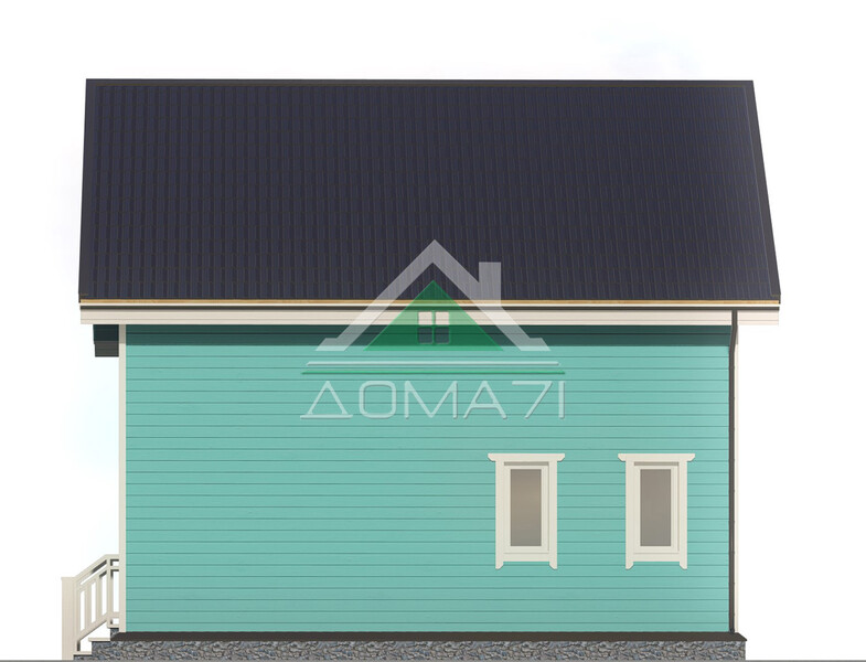 Каркасный дом 8×8 проект 50