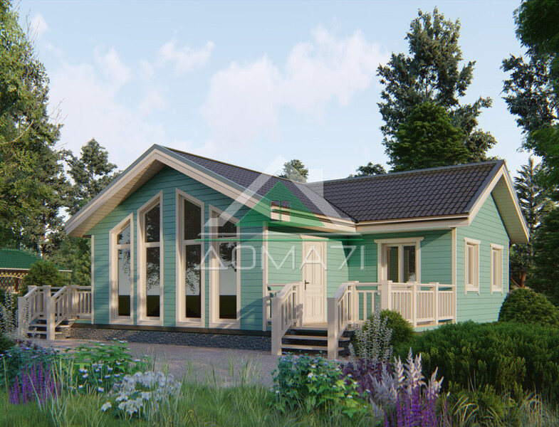 Каркасный дом 12×9 проект 51