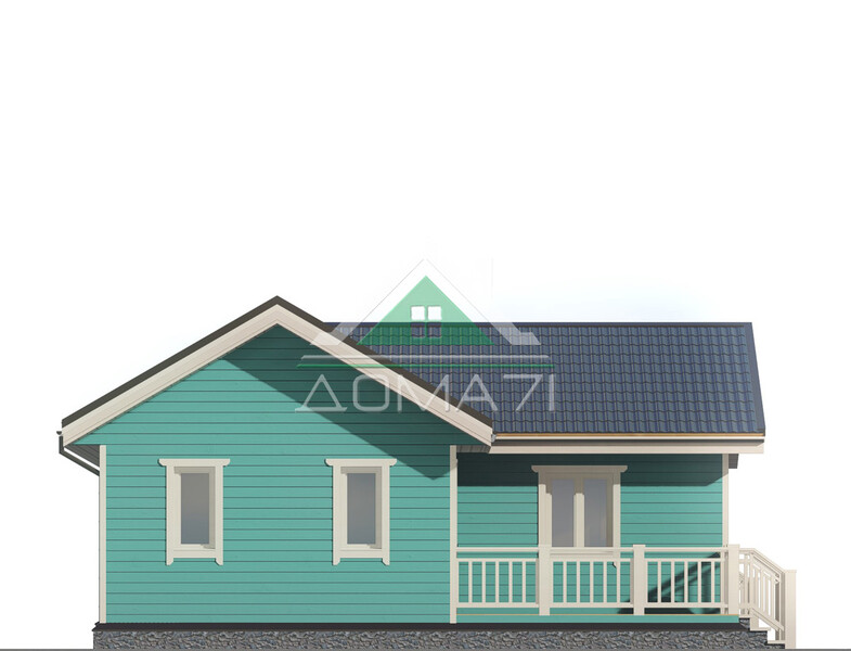 Каркасный дом 12×9 проект 51