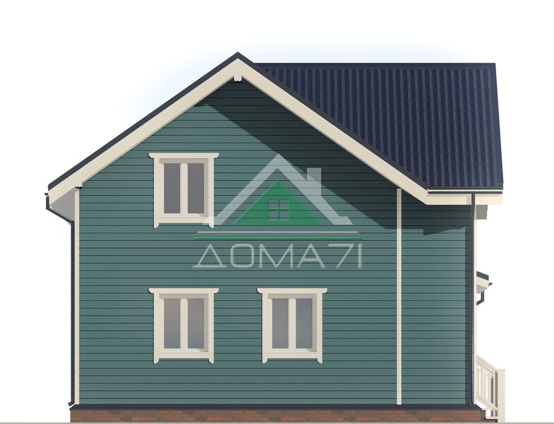 Каркасный дом 8.5×8 проект 52