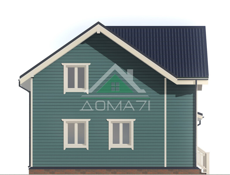 Каркасный дом 8.5×8 проект 52