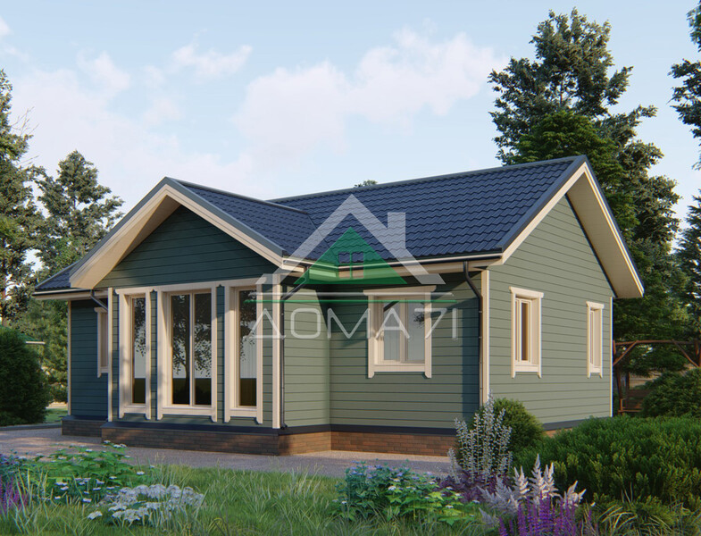 Каркасный дом 10×7.5 проект 53