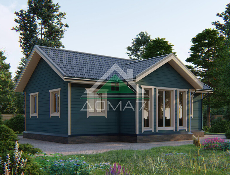 Каркасный дом 10×7.5 проект 53