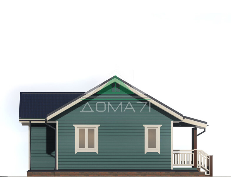 Каркасный дом 10×7.5 проект 53