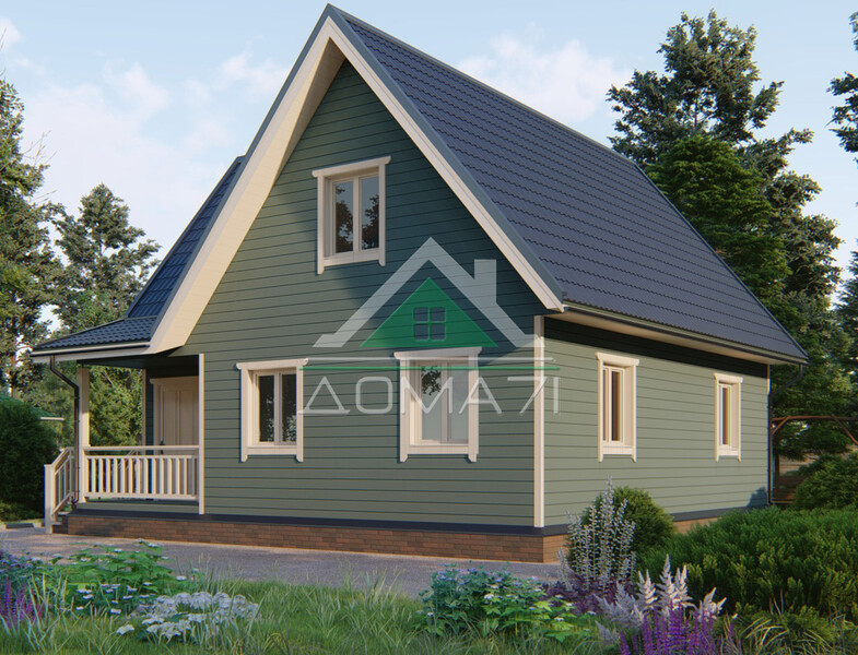 Каркасный дом 9×9 проект 54