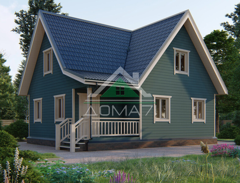 Каркасный дом 9×9 проект 54