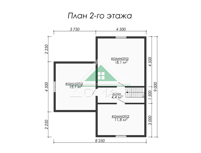 Каркасный дом 9×9 проект 54