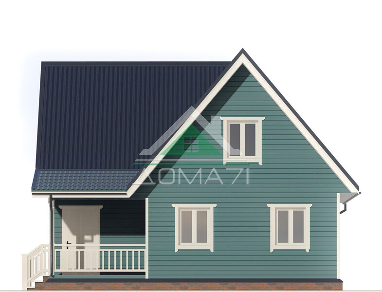 Каркасный дом 9×9 проект 54