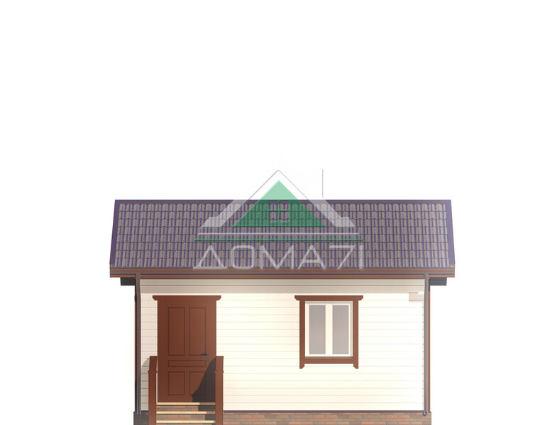 Дачный домик одноэтажный 4х6 проект 45