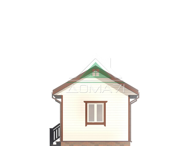 Дачный домик одноэтажный 4х6 проект 45