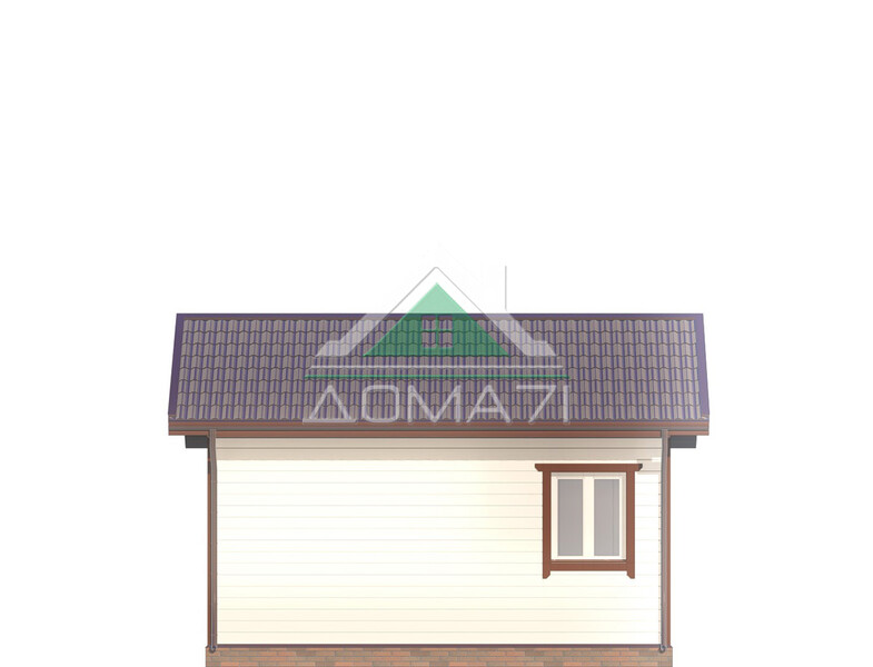 Дачный домик одноэтажный 4х6 проект 45
