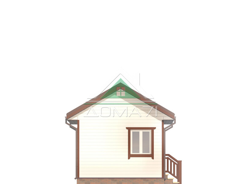 Дачный домик одноэтажный 4х6 проект 45